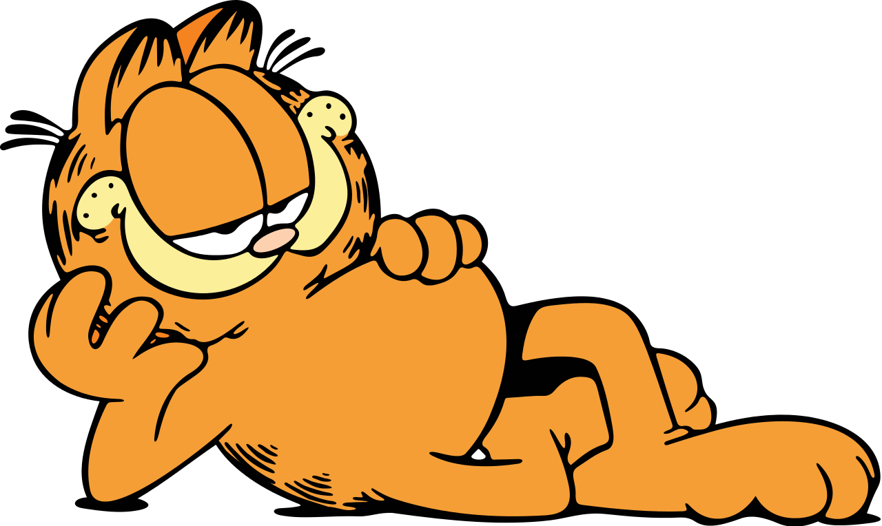 Cat Food Clipart Vector Freeuse Download Garfield - Garfield Png Transparent Png (1200x716), Png Download