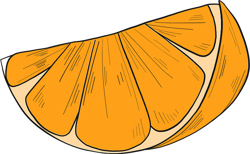 Orange Slice Clipart - Png Download (800x493), Png Download