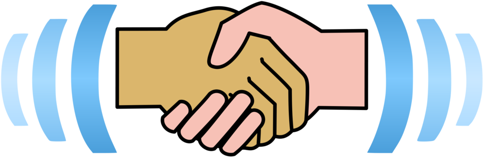 Finger Clipart Sense Touch - Hand Shake Transparent Gif - Png Download (1000x1000), Png Download