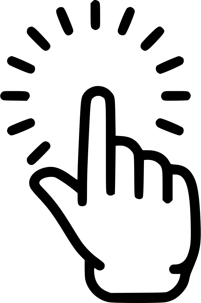 Point Pointing Finger Hand Click Touch Comments - Pointing Finger Transparent Background Clipart (652x980), Png Download