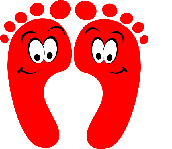 Transparent Touch Your Toes Clipart - Feet Clipart - Png Download (600x521), Png Download