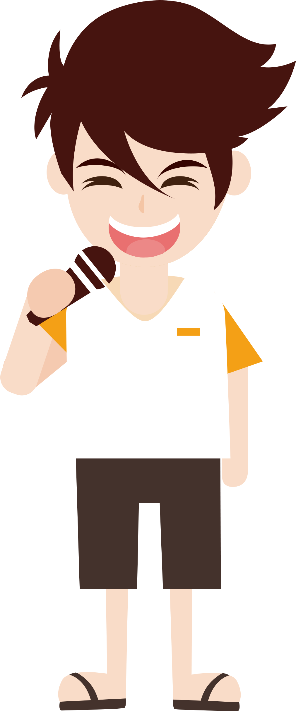 Singer Singing Download - Singer Dibujo Animado Clipart (1011x2430), Png Download