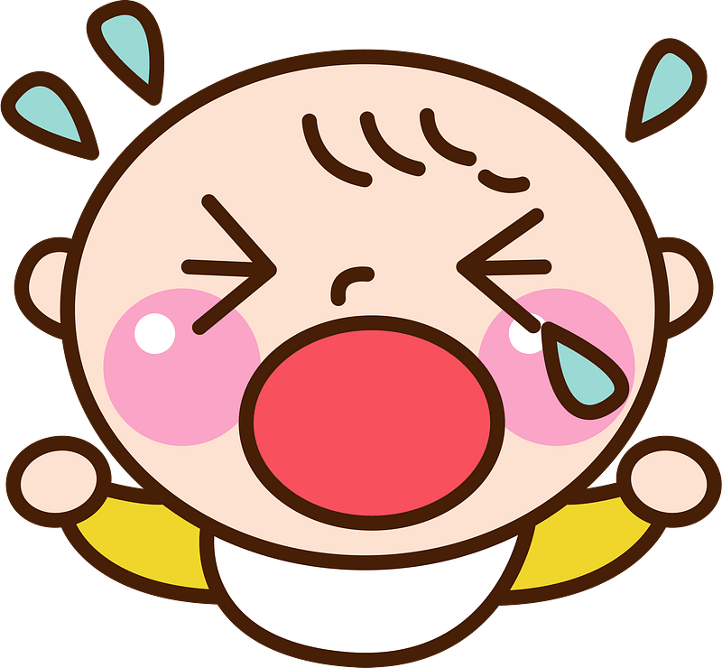 Baby Cry Clipart - Imagenes Animadas El Temblor - Png Download (800x740), Png Download