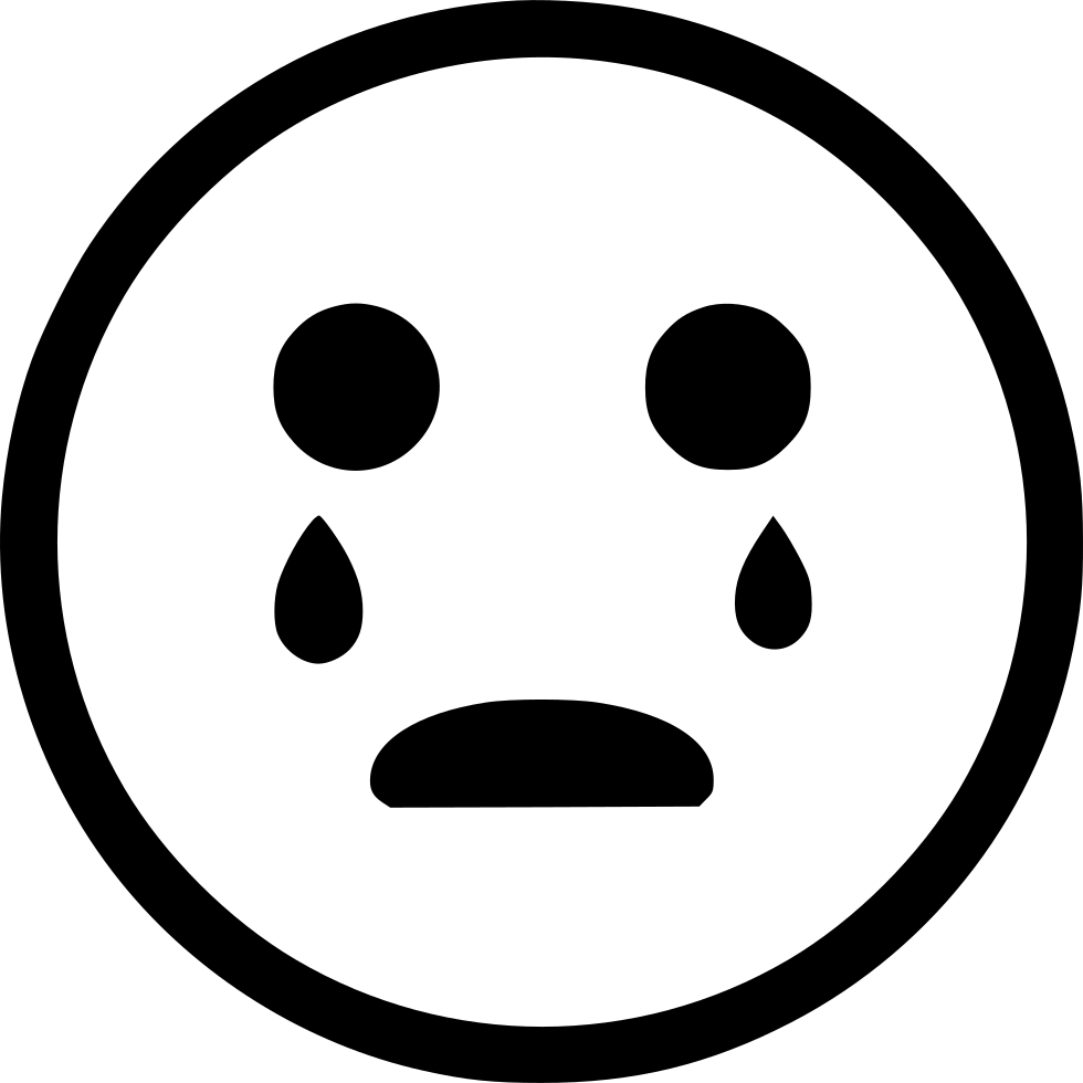 Crying Clipart Yawn, Crying Yawn Transparent Free For - Cry Clip Art Free Black And White - Png Download (980x980), Png Download