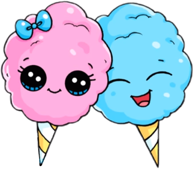 Ftecottoncandy - Cartoon Cotton Candy Clipart - Png Download (674x590), Png Download
