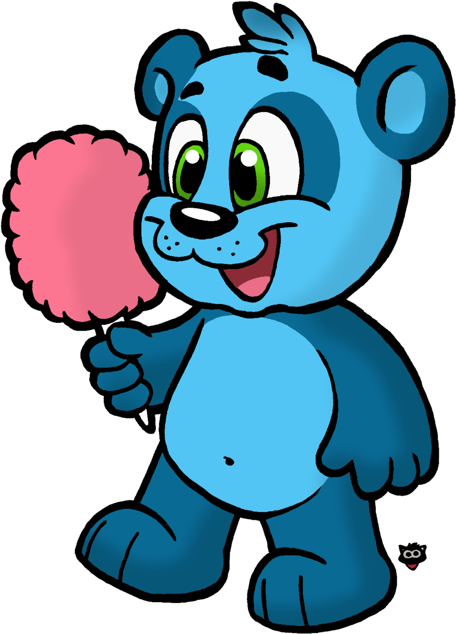 Cotton Candy Panda By Cartcoon - Cotton Candy Clipart (931x1294), Png Download