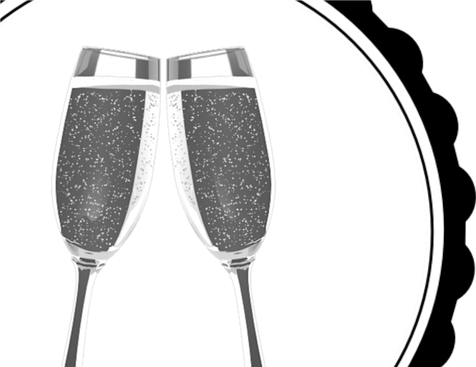 Silver Champagne Flutes Clipart Png Download Full Size Clipart
