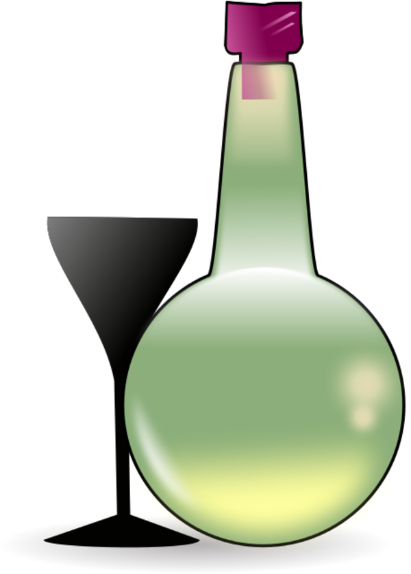 Bottle Of Absinth - Absinthe Clipart (600x838), Png Download