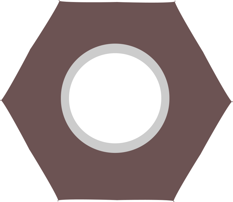 Nut - Circle Clipart (800x695), Png Download