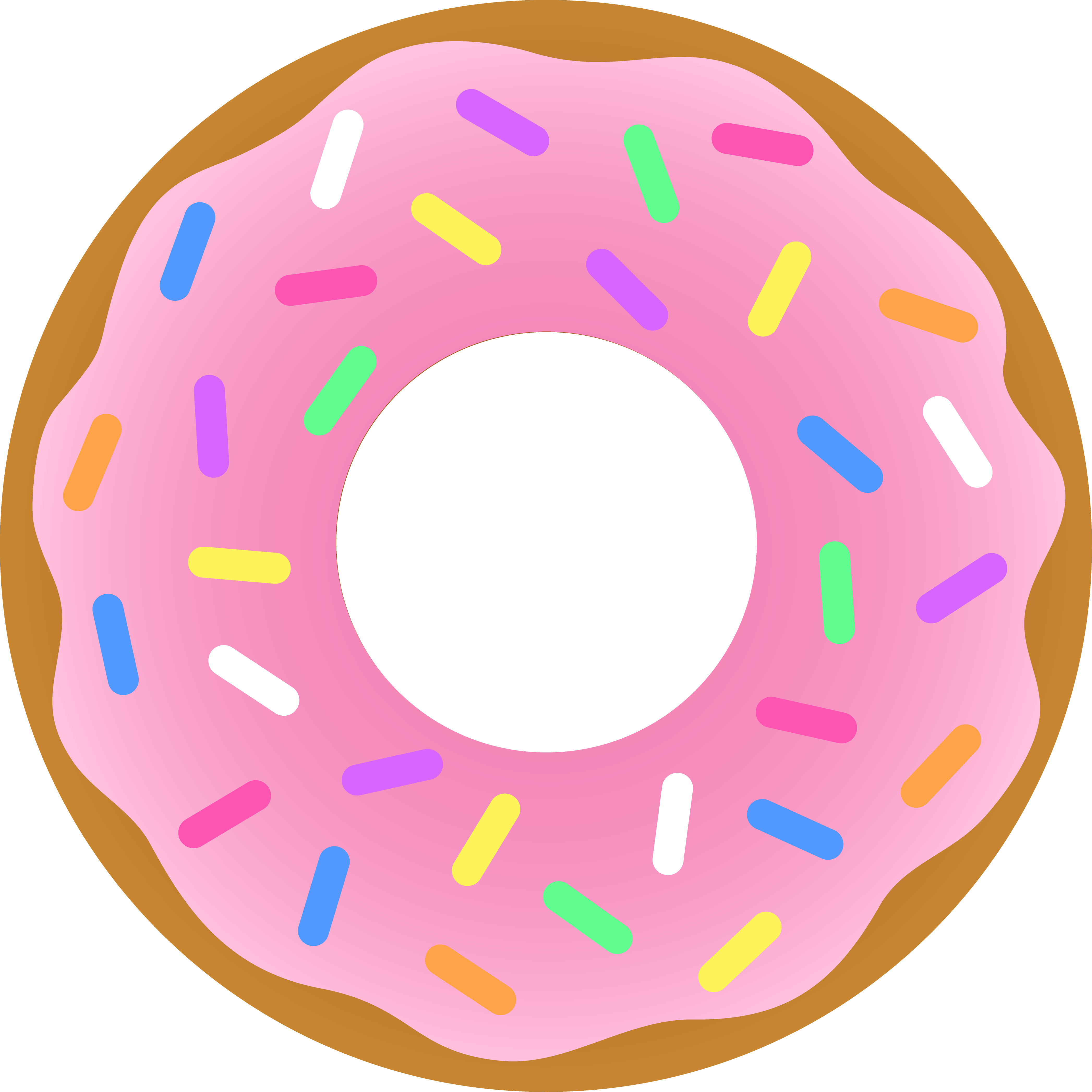 Donut Pictures Clipart Image Royalty Free Library Coffee - Png Download (4187x4187), Png Download