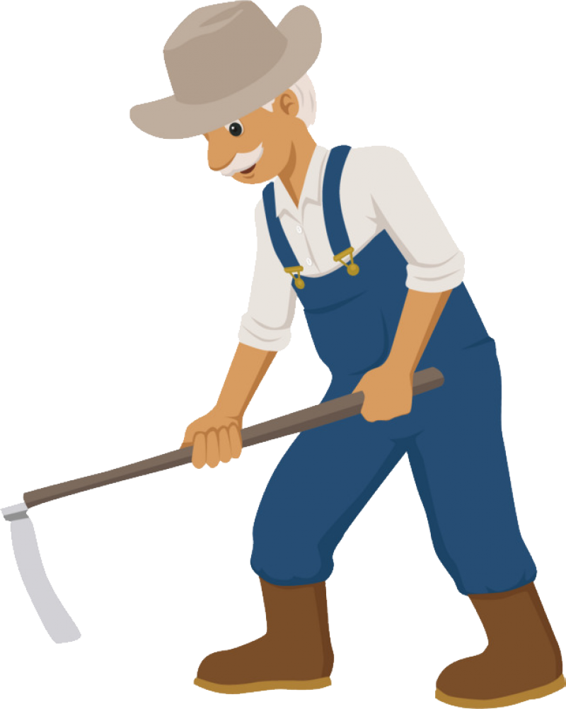 Farmer Png Image - Transparent Background Farmer Clipart Png (800x1001), Png Download