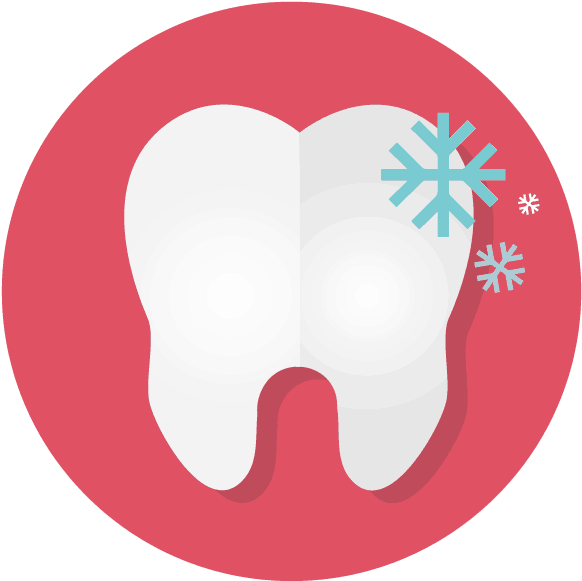 Tooth With Sensitivity To Cold Substances Graphic - Illustration Clipart (626x626), Png Download