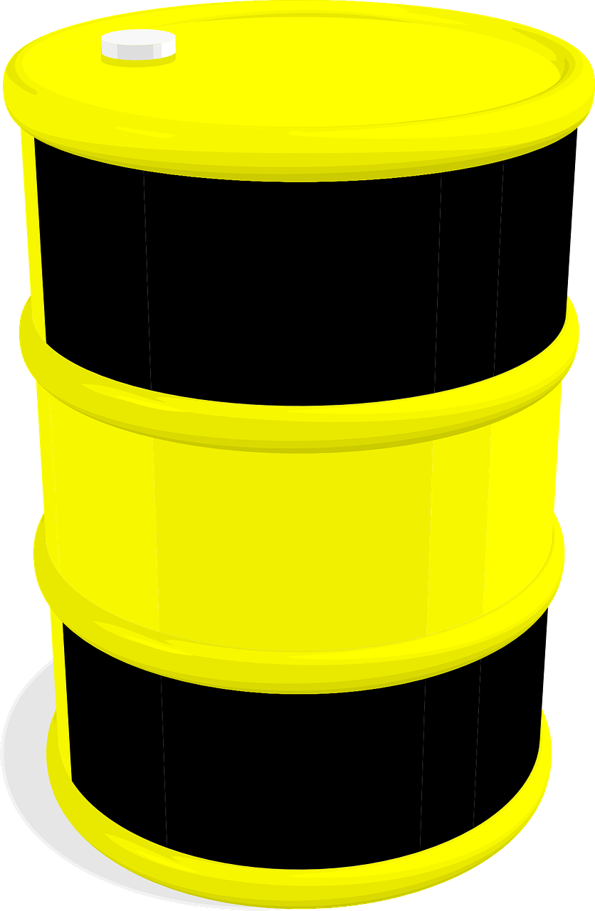 Barrel Clipart Water Drum - Yellow And Black Barrel - Png Download (836x1280), Png Download