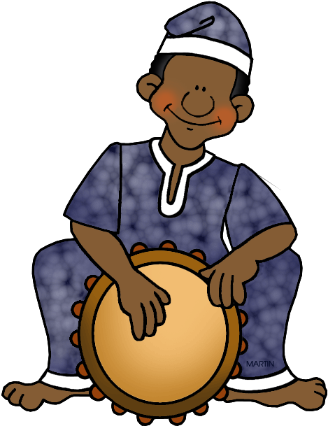Drum Clipart Drum Player - African Music Clipart - Png Download (528x648), Png Download