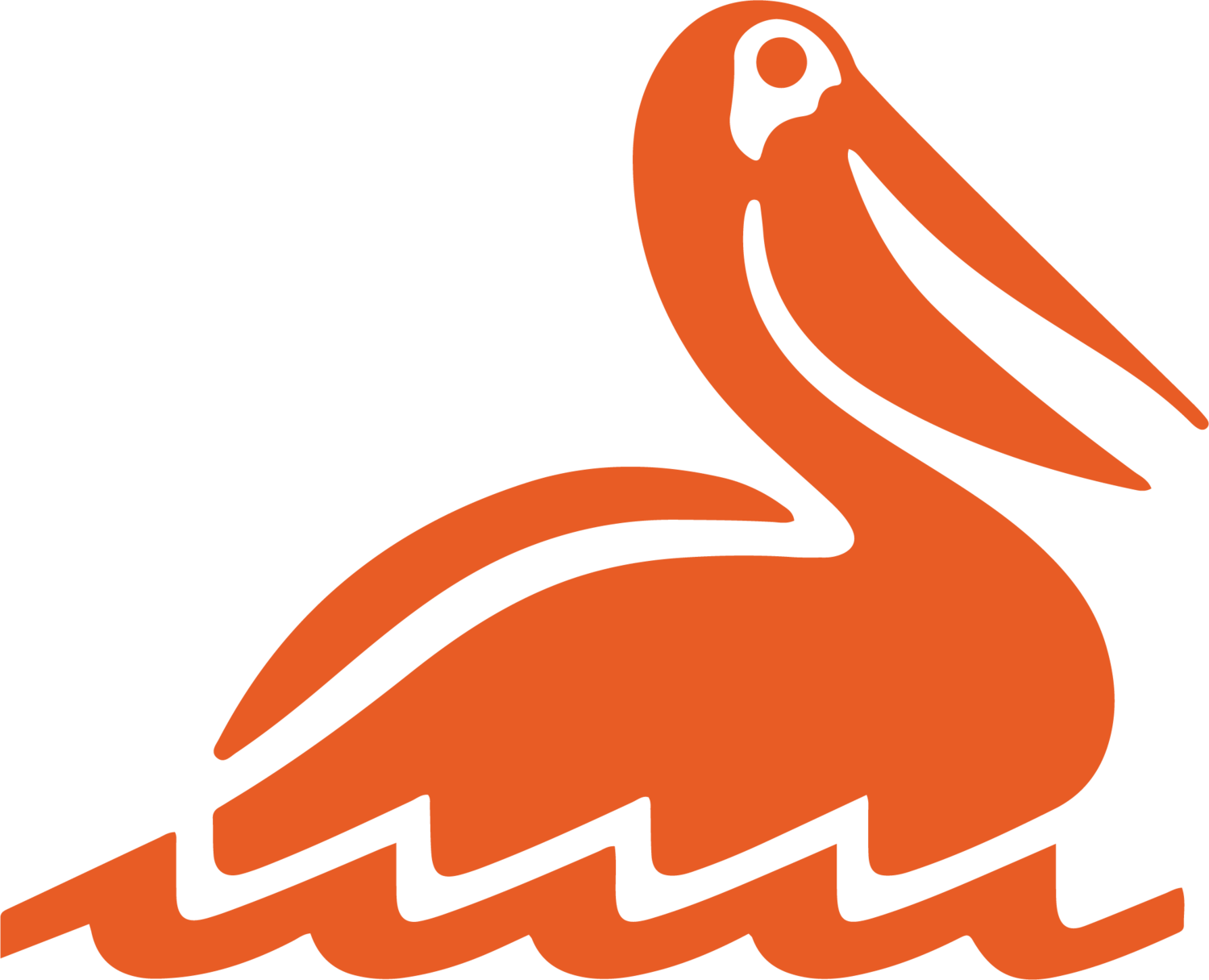 Pelican Clipart Simple - Brown Pelican - Png Download (1500x1216), Png Download