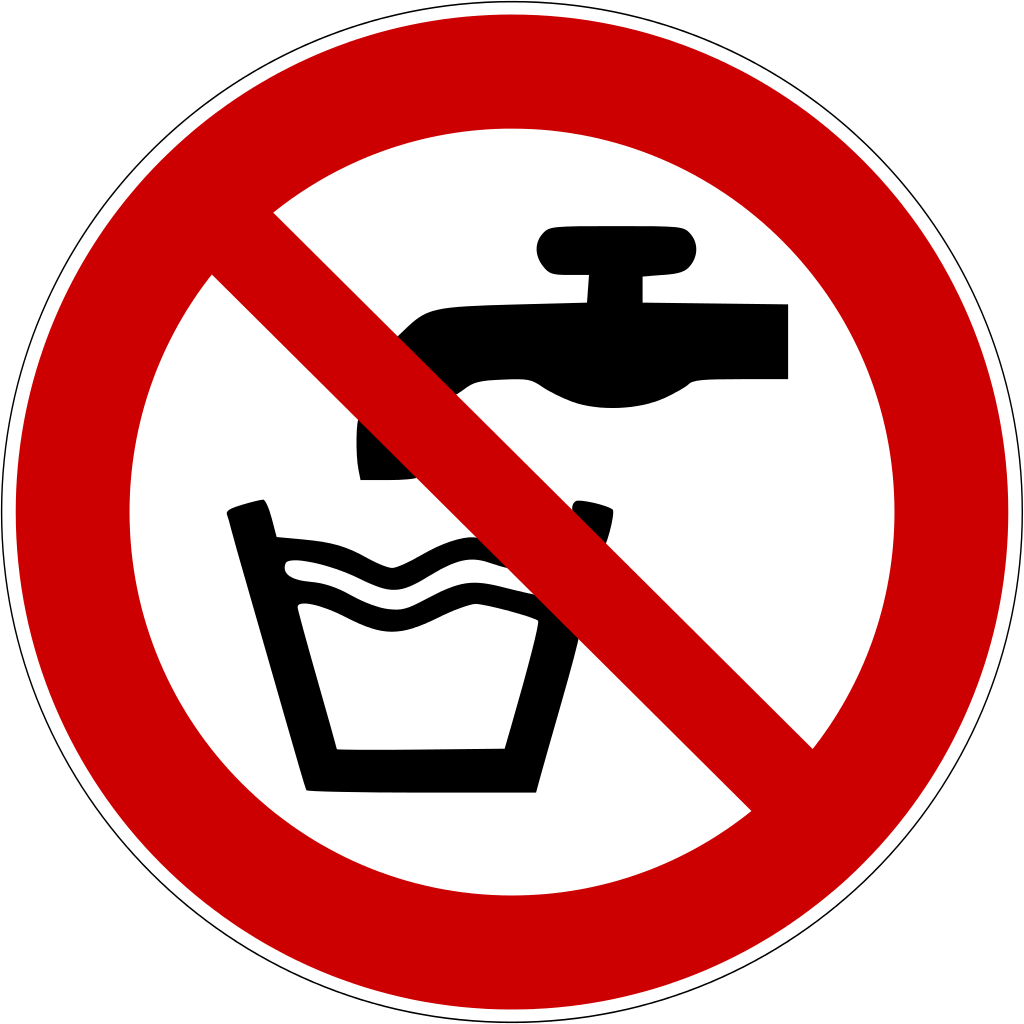 No Tap Water - Upton Park Tube Station Clipart (600x600), Png Download