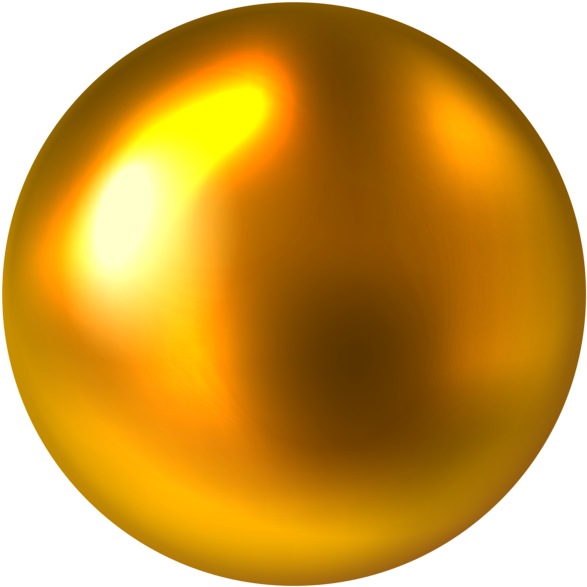 Gold Ball Free Png - Gold Ball Png Clipart (600x597), Png Download