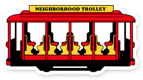 Mr Rogers Trolley Clipart - Png Download (800x956), Png Download