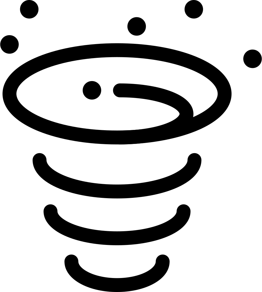 Hurricane Clipart Dust Bowl - Weather Symbols Dust Storms - Png Download (880x980), Png Download