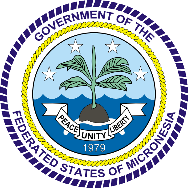 Free Vector Coat Of Arms Of The Federated States Of - Micronesia Coat Of Arms Clipart (600x600), Png Download