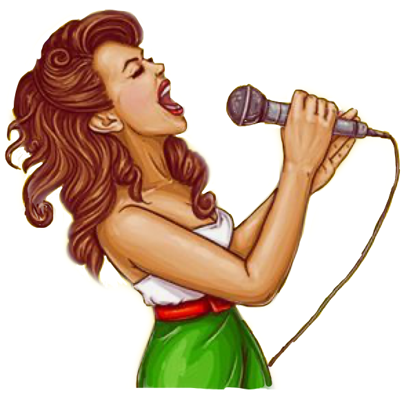 Woman Singing Png Clipart (586x575), Png Download