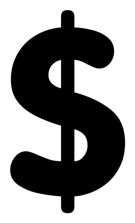 Currency Symbol Money Dollar Sign - Dollar Clipart (447x737), Png Download