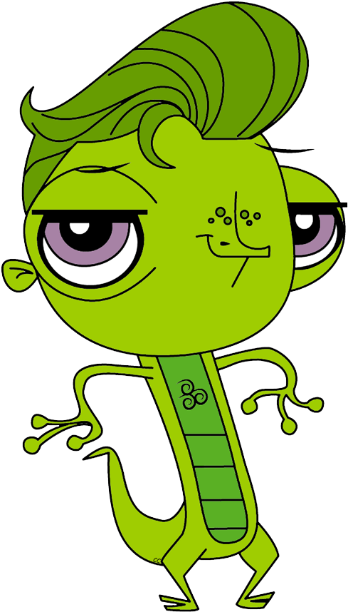 Littlest Pet Shop Tv Show Clip Art Image - Lizard From Littlest Pet Shop - Png Download (499x870), Png Download