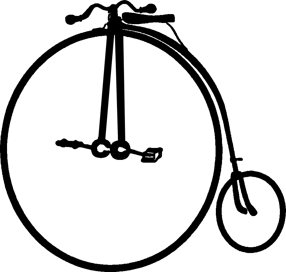 Transparent Penny Farthing Clipart - Png Download (934x888), Png Download