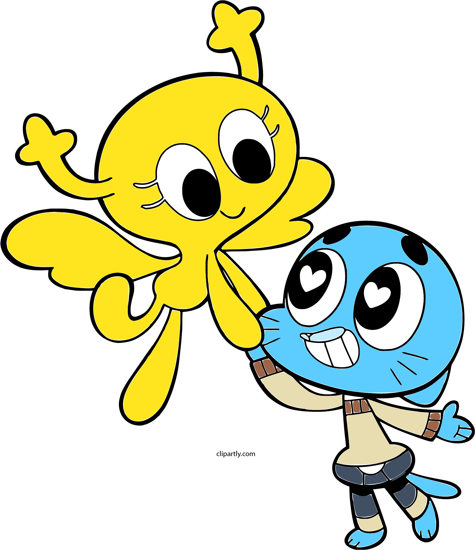 Gumball And Penny Love Png - Love Gumball Y Penny Clipart (1647x1909), Png Download