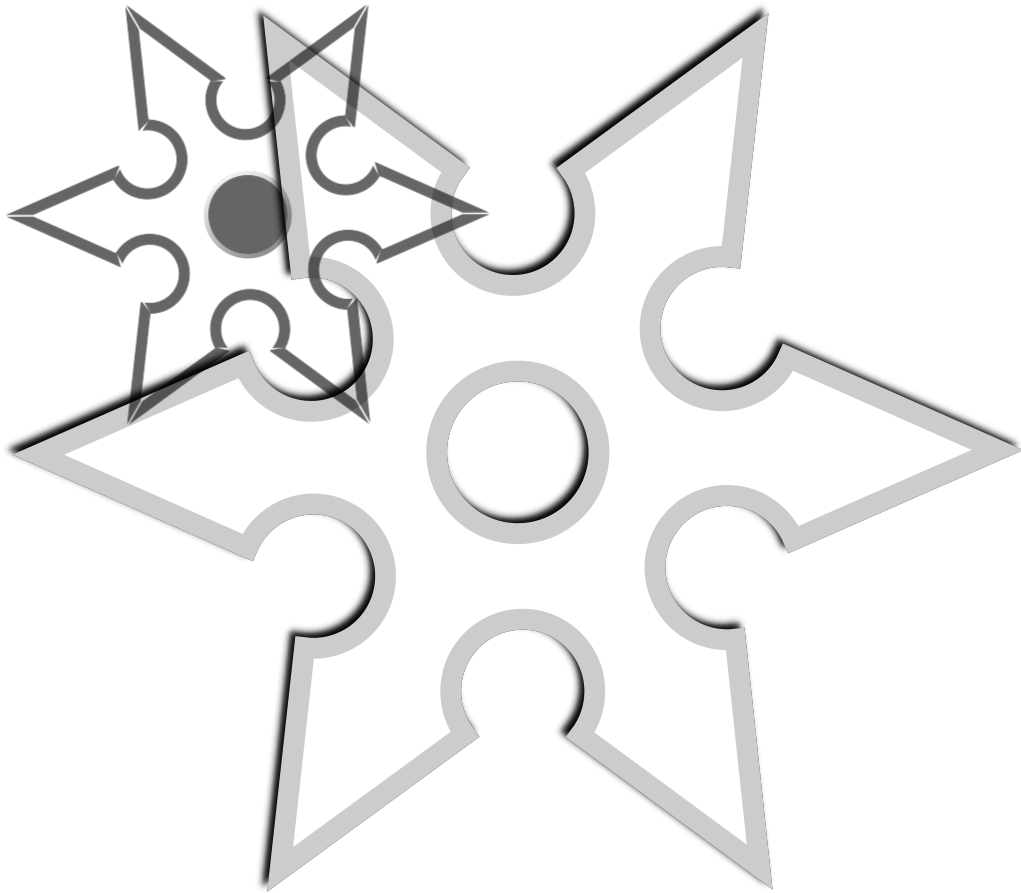 Ninja Shirken Star Svg Clip Arts - Santeria Marra Guè Cover - Png Download (1024x1024), Png Download
