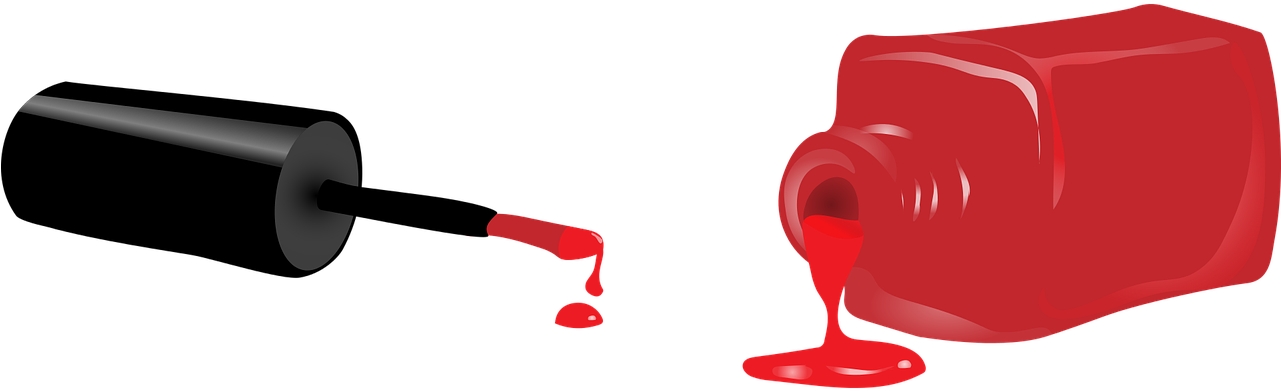 Spilled Nail Polish Clipart - Png Download (1280x640), Png Download
