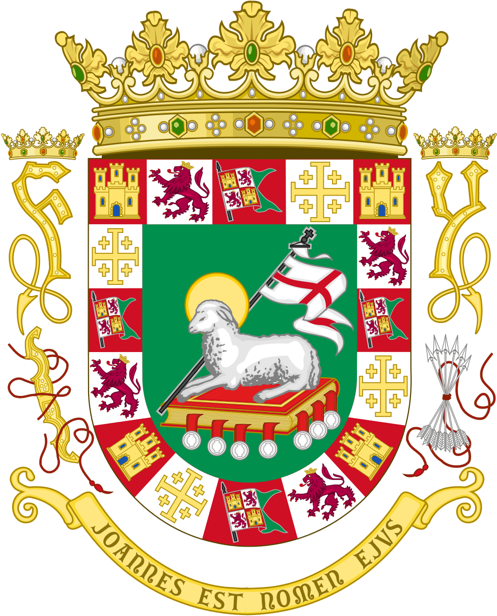 Puerto Rico Coat Of Arms Clipart (993x1239), Png Download