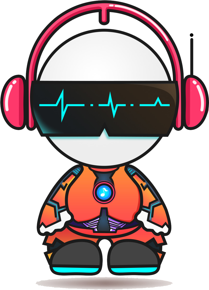Wearing Sunglasses People Universe Headphones To Listening - Cartoon Listening To Headphones Clipart (1200x1300), Png Download
