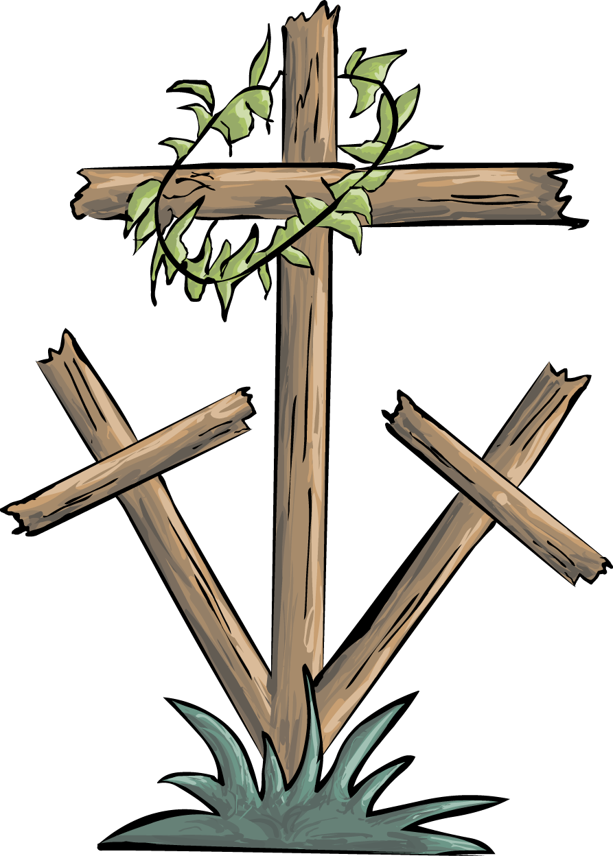 Transparent Cross And Crown Clipart - Clip Art Images Good Friday - Png Download (893x1248), Png Download