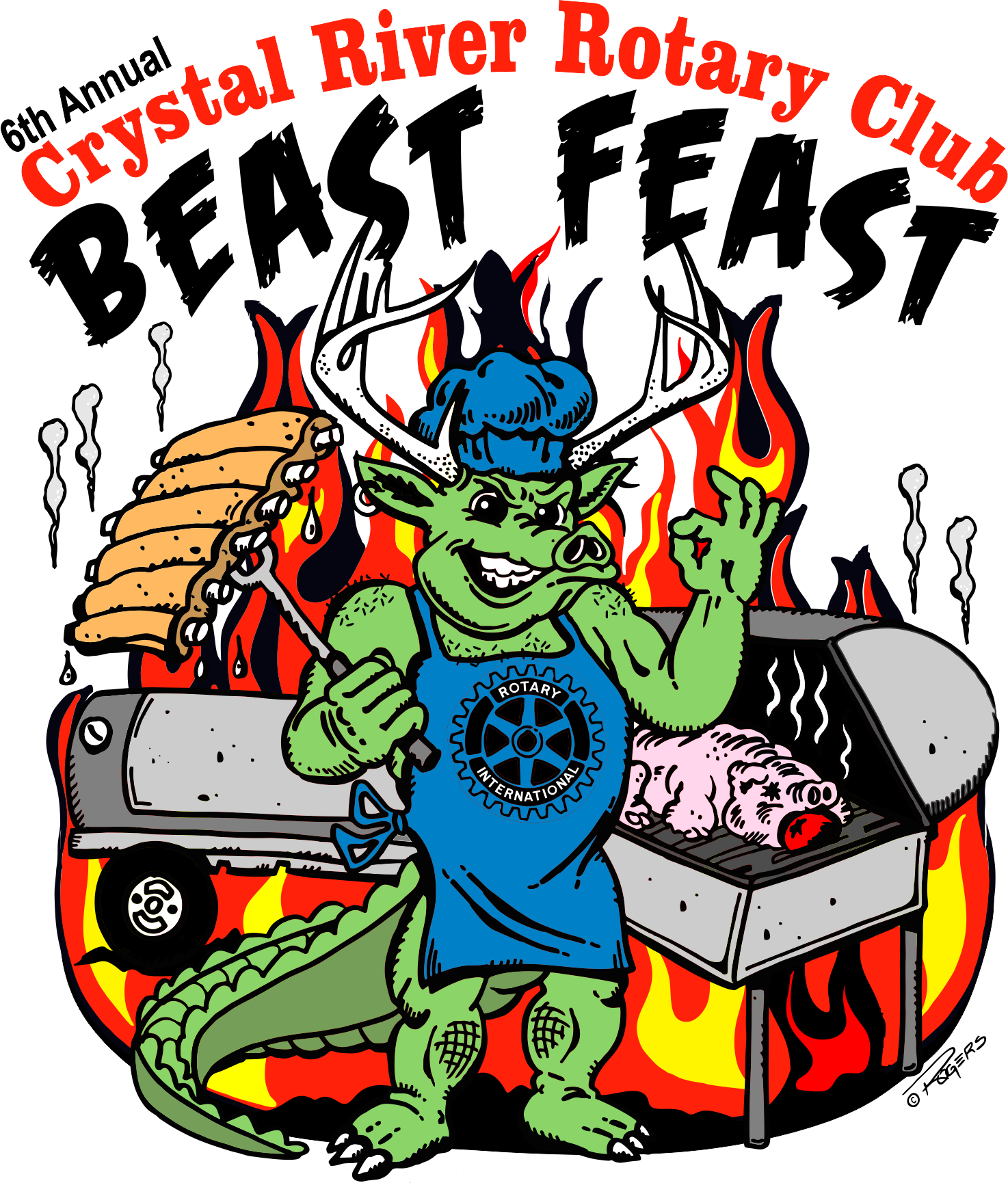 Beast Feast Clipart (1474x1730), Png Download