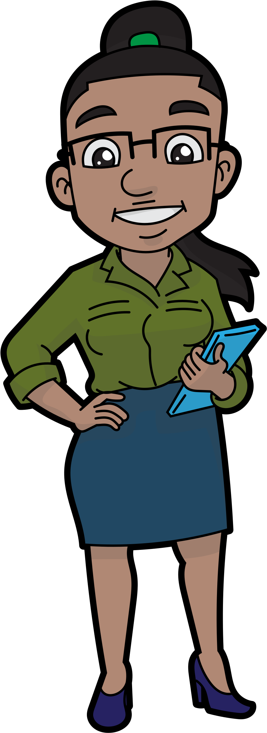 Cartoon Business Woman Png Clipart (1200x2713), Png Download