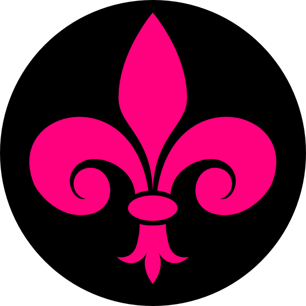 Pink Fleur De Lis Clip Art - Png Download (600x600), Png Download