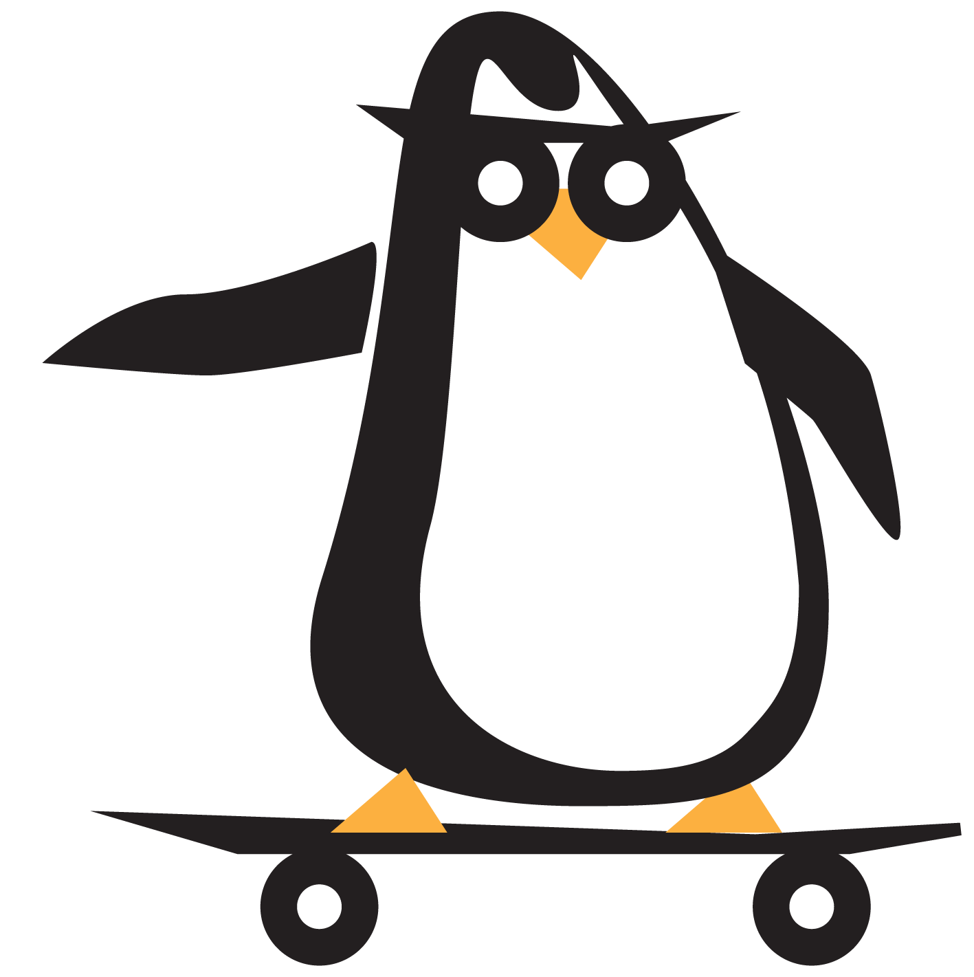 Penguins Clipart (1417x1421), Png Download