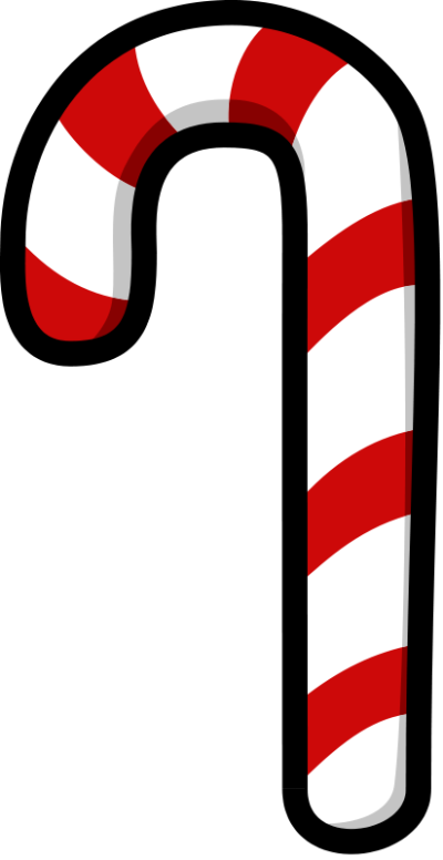 Christmas Clipart Candy Canes - Png Download (400x776), Png Download