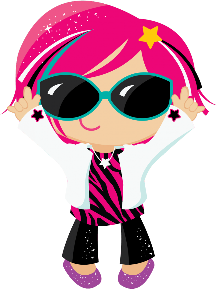 Rock Star Clipart - Cute Rock Star Clipart - Png Download (802x1024), Png Download