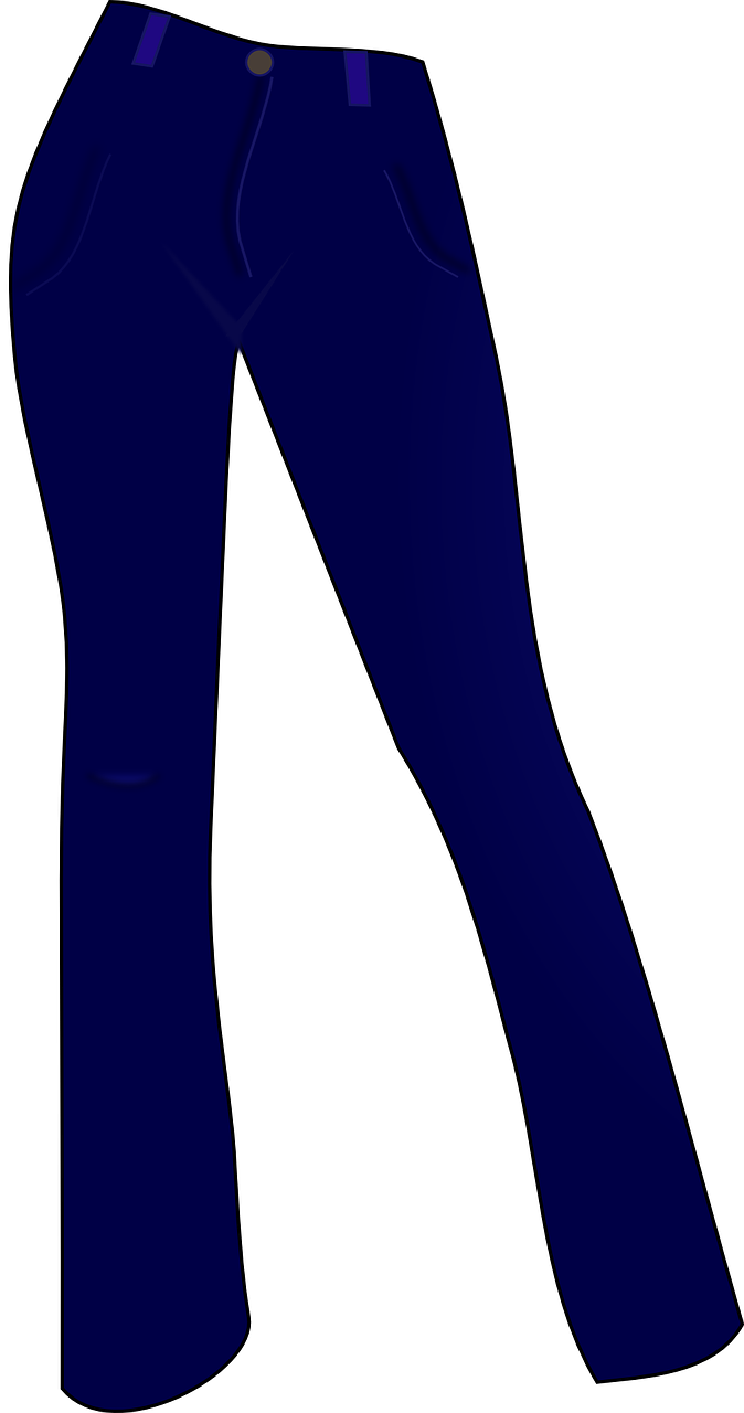 Transparent Panties Clipart - Jeans Clip Art - Png Download (674x1280), Png Download