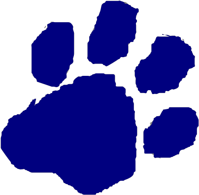 Copycat Blue Svg Clip Arts - Transparent Blue Tiger Paw - Png Download (1024x1024), Png Download