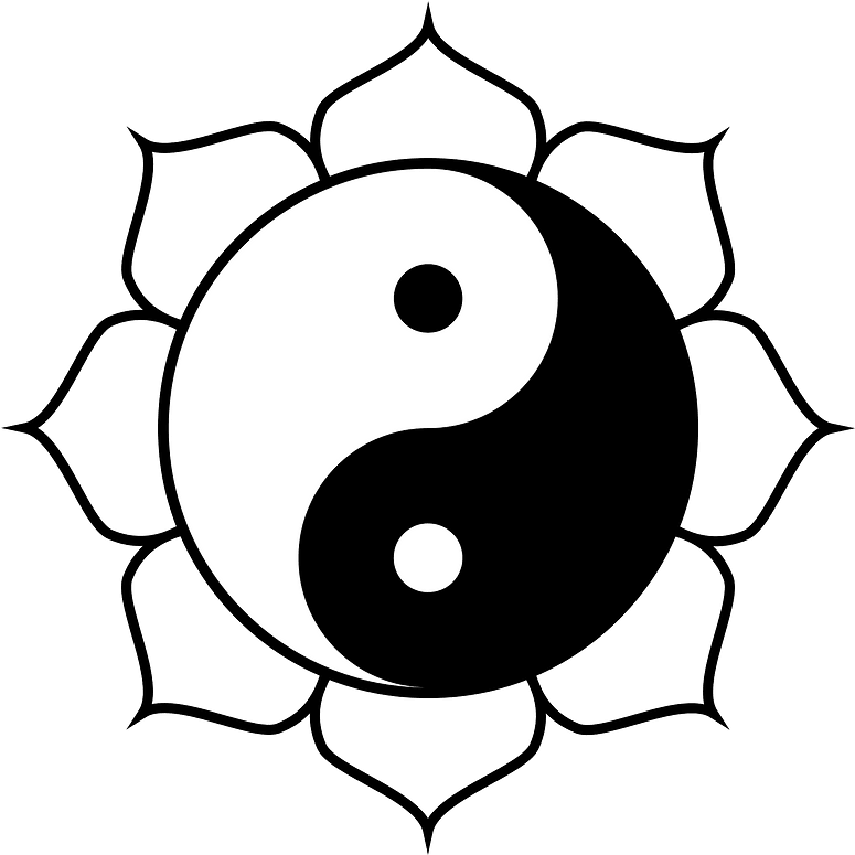 Yin Yang Lotus Clipart - Yin Yang Lotus Symbol - Png Download (800x800), Png Download