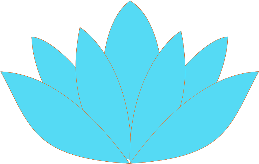 Blue Orange Lotus Svg Clip Arts - Blue Lotus Flower Png Transparent Png (1024x1024), Png Download