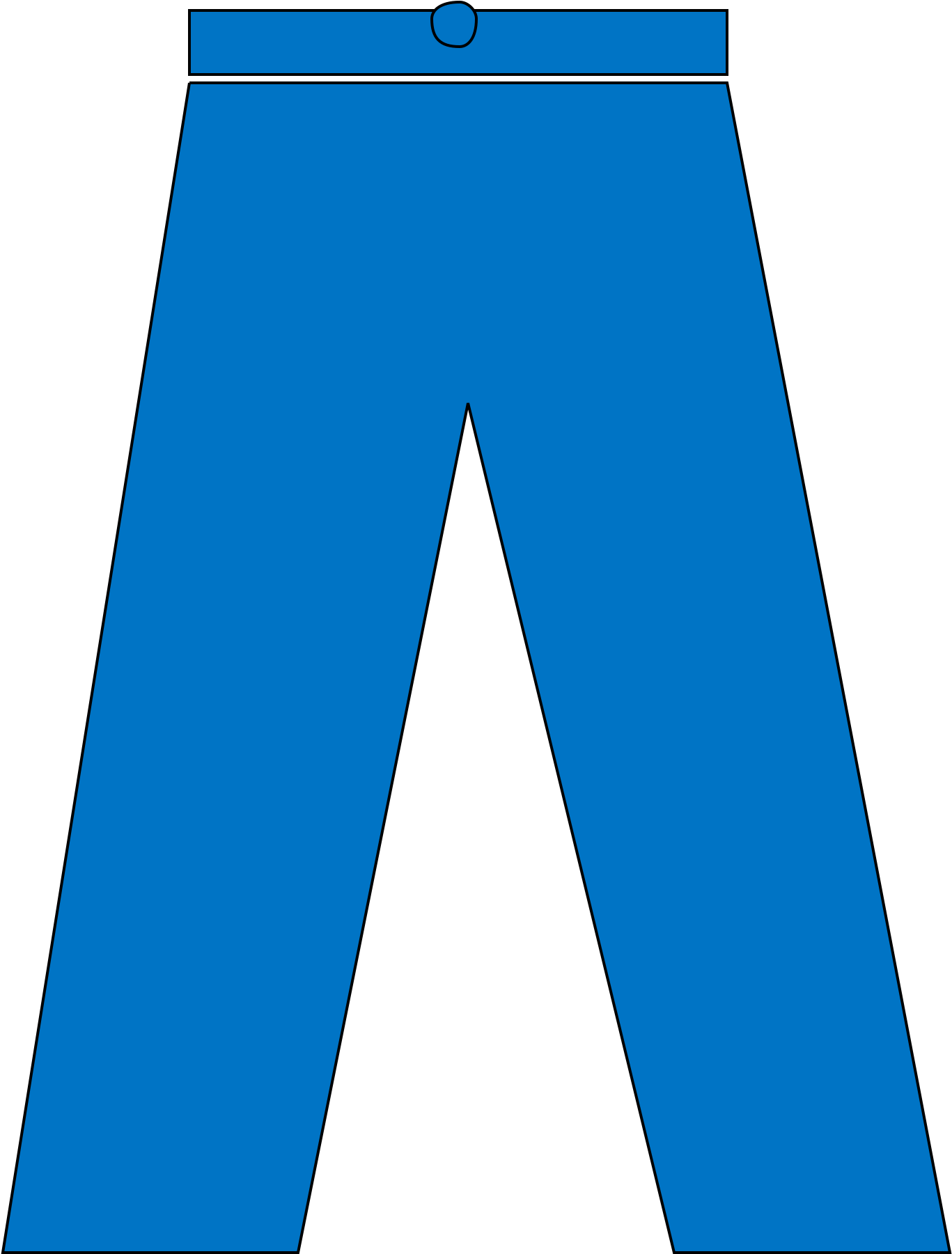 Pants Clipart Work Pants - Blue Pants Clipart - Png Download (1367x1801), Png Download