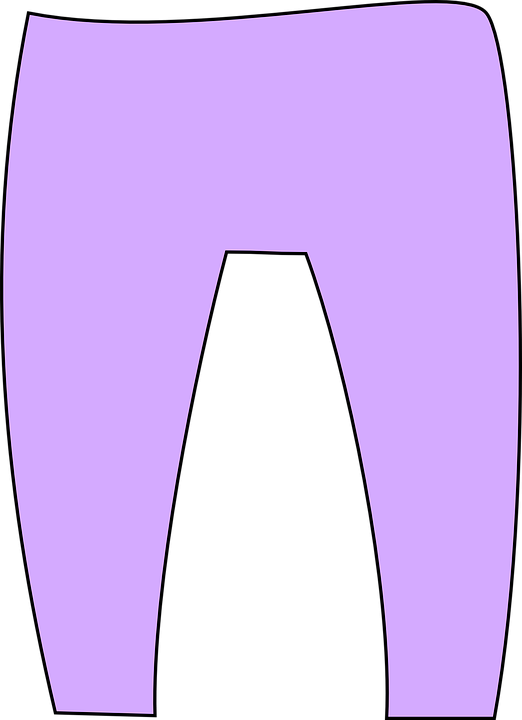 Purple Pants Cliparts - Purple Pants Clipart - Png Download (522x720), Png Download