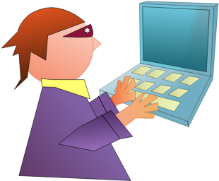 Computer Geek Comic Vector Image - Shayari In Hindi Jokes Clipart (600x600), Png Download