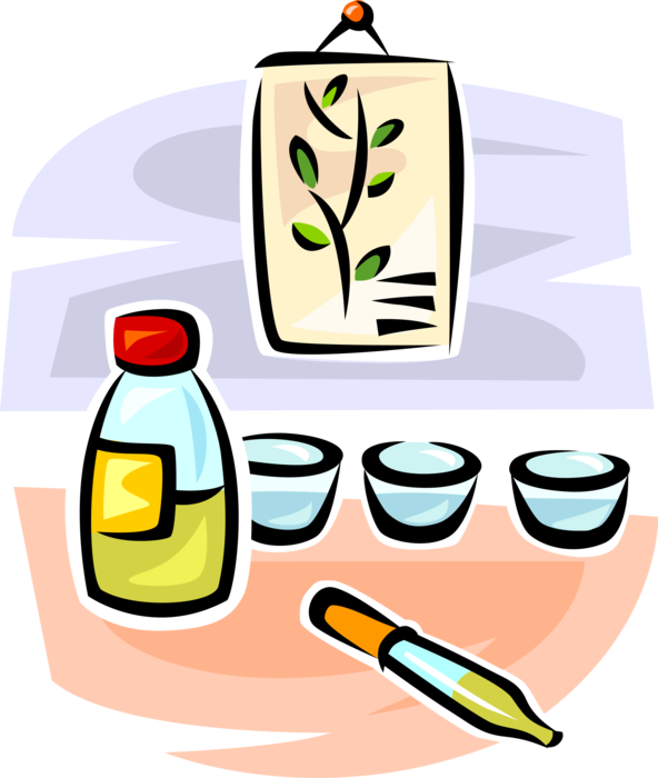 Vector Illustration Of Herbology Or Herbal Medicine - Herbal Medicine Clipart - Png Download (592x700), Png Download