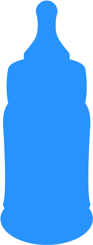Baby Bottle Silhouette Clipart (600x800), Png Download