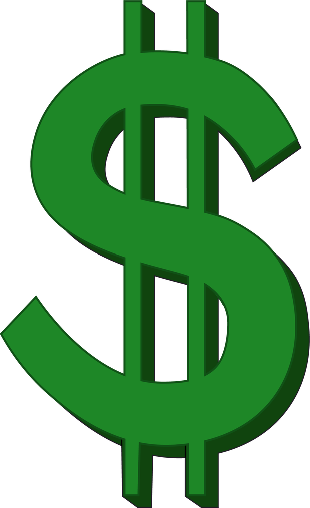 Gold Dollar Sign Png Free Download - Ministry Of Environment And Forestry Clipart (620x1014), Png Download